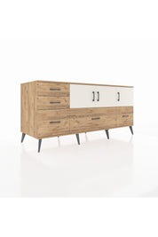 Kronos Konsol 2 Raflı 5 Çekmeceli 3 Kapaklı 176x59x83 - S610M030V24C