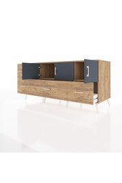 Kronos Konsol 2 Raflı 5 Çekmeceli 3 Kapaklı 176x59x83 - S610M030V27C