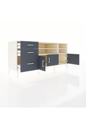 Kronos Konsol 4 Raflı 3 Çekmeceli 3 Kapaklı 176x59x83 - S610M031V08C