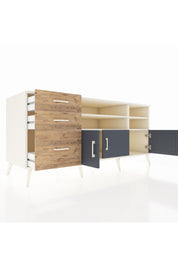 Kronos Konsol 4 Raflı 3 Çekmeceli 3 Kapaklı 176x59x83 - S610M031V09C