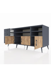 Kronos Konsol 4 Raflı 3 Çekmeceli 3 Kapaklı 176x59x83 - S610M031V11C