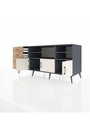 Kronos Konsol 4 Raflı 3 Çekmeceli 3 Kapaklı 176x59x83 - S610M031V15C