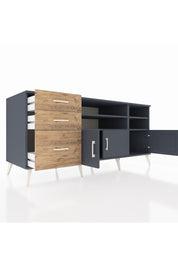 Kronos Konsol 4 Raflı 3 Çekmeceli 3 Kapaklı 176x59x83 - S610M031V18C