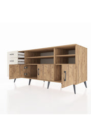 Kronos Konsol 4 Raflı 3 Çekmeceli 3 Kapaklı 176x59x83 - S610M031V19C