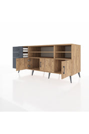 Kronos Konsol 4 Raflı 3 Çekmeceli 3 Kapaklı 176x59x83 - S610M031V20C