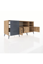 Kronos Konsol 4 Raflı 3 Çekmeceli 3 Kapaklı 176x59x83 - S610M031V20C