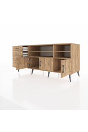 Kronos Konsol 4 Raflı 3 Çekmeceli 3 Kapaklı 176x59x83 - S610M031V21C