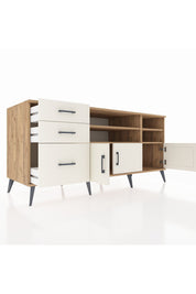 Kronos Konsol 4 Raflı 3 Çekmeceli 3 Kapaklı 176x59x83 - S610M031V22C