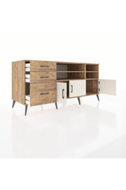 Kronos Konsol 4 Raflı 3 Çekmeceli 3 Kapaklı 176x59x83 - S610M031V24C