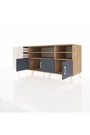 Kronos Konsol 4 Raflı 3 Çekmeceli 3 Kapaklı 176x59x83 - S610M031V25C