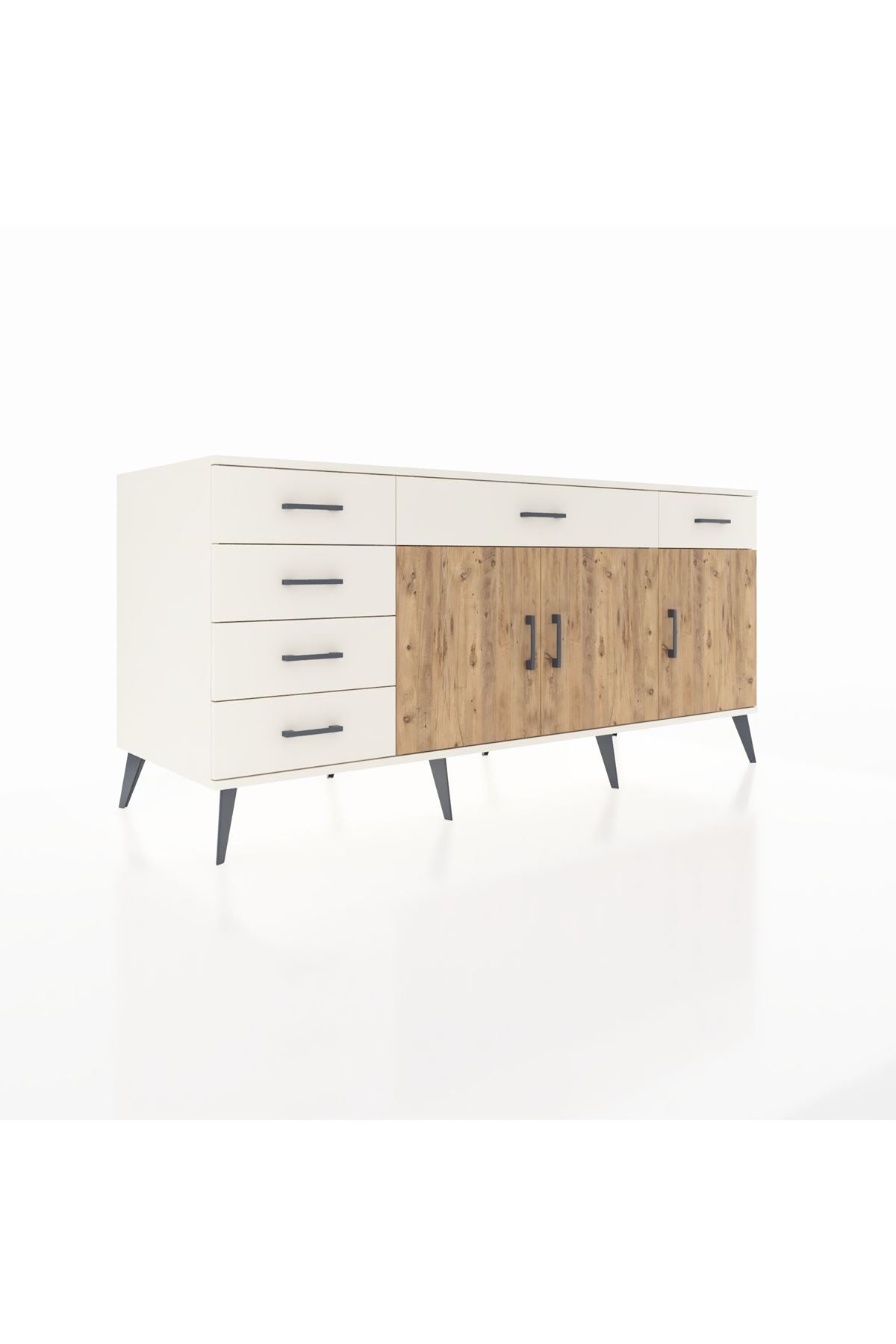 Kronos Konsol 2 Raflı 6 Çekmeceli 3 Kapaklı 176x59x83 - S610M032V01C