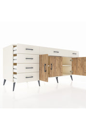 Kronos Konsol 2 Raflı 6 Çekmeceli 3 Kapaklı 176x59x83 - S610M032V01C