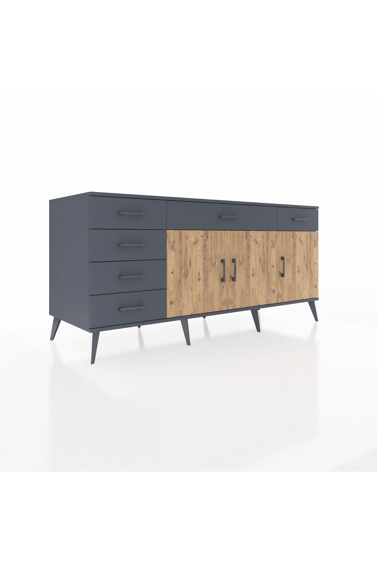 Kronos Konsol 2 Raflı 6 Çekmeceli 3 Kapaklı 176x59x83 - S610M032V11C