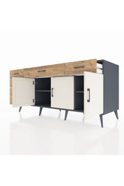 Kronos Konsol 2 Raflı 6 Çekmeceli 3 Kapaklı 176x59x83 - S610M032V15C