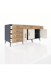 Kronos Konsol 2 Raflı 6 Çekmeceli 3 Kapaklı 176x59x83 - S610M032V15C