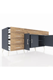 Kronos Konsol 2 Raflı 6 Çekmeceli 3 Kapaklı 176x59x83 - S610M032V18C