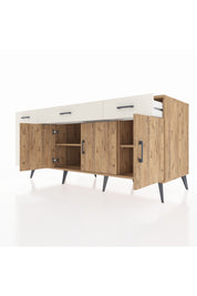 Kronos Konsol 2 Raflı 6 Çekmeceli 3 Kapaklı 176x59x83 - S610M032V19C