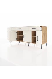 Kronos Konsol 2 Raflı 6 Çekmeceli 3 Kapaklı 176x59x83 - S610M032V22C