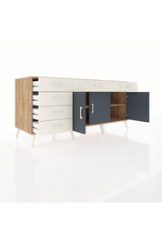 Kronos Konsol 2 Raflı 6 Çekmeceli 3 Kapaklı 176x59x83 - S610M032V25C