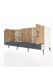 Kronos Konsol 4 Raflı 6 Çekmeceli 3 Kapaklı 176x59x83 - S610M033V02C