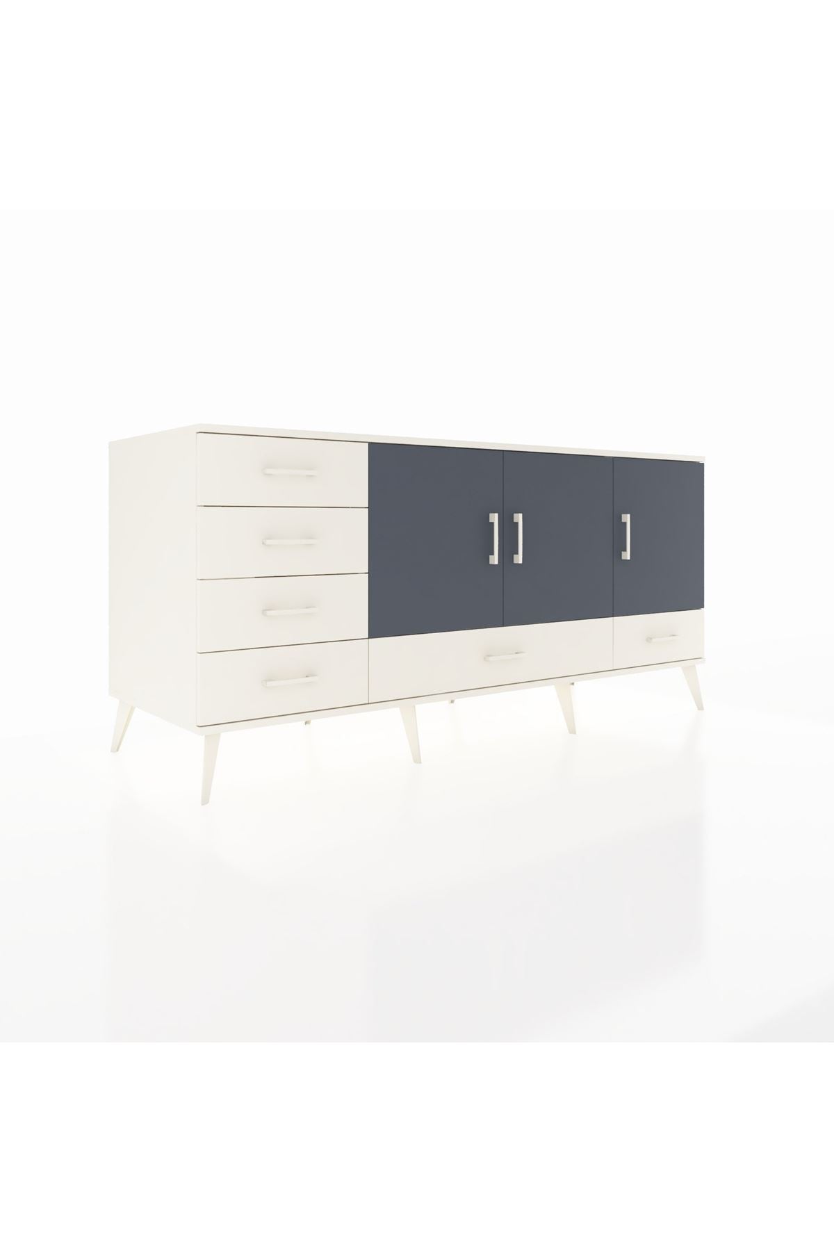 Kronos Konsol 4 Raflı 6 Çekmeceli 3 Kapaklı 176x59x83 - S610M033V07C