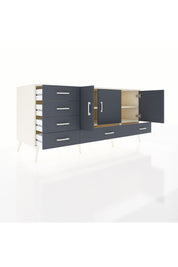 Kronos Konsol 4 Raflı 6 Çekmeceli 3 Kapaklı 176x59x83 - S610M033V08C