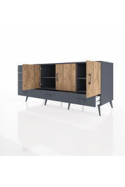 Kronos Konsol 4 Raflı 6 Çekmeceli 3 Kapaklı 176x59x83 - S610M033V11C