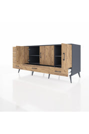 Kronos Konsol 4 Raflı 6 Çekmeceli 3 Kapaklı 176x59x83 - S610M033V12C