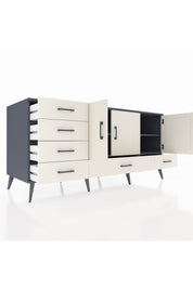 Kronos Konsol 4 Raflı 6 Çekmeceli 3 Kapaklı 176x59x83 - S610M033V13C