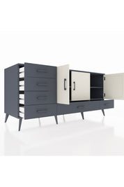 Kronos Konsol 4 Raflı 6 Çekmeceli 3 Kapaklı 176x59x83 - S610M033V14C