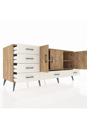 Kronos Konsol 4 Raflı 6 Çekmeceli 3 Kapaklı 176x59x83 - S610M033V19C