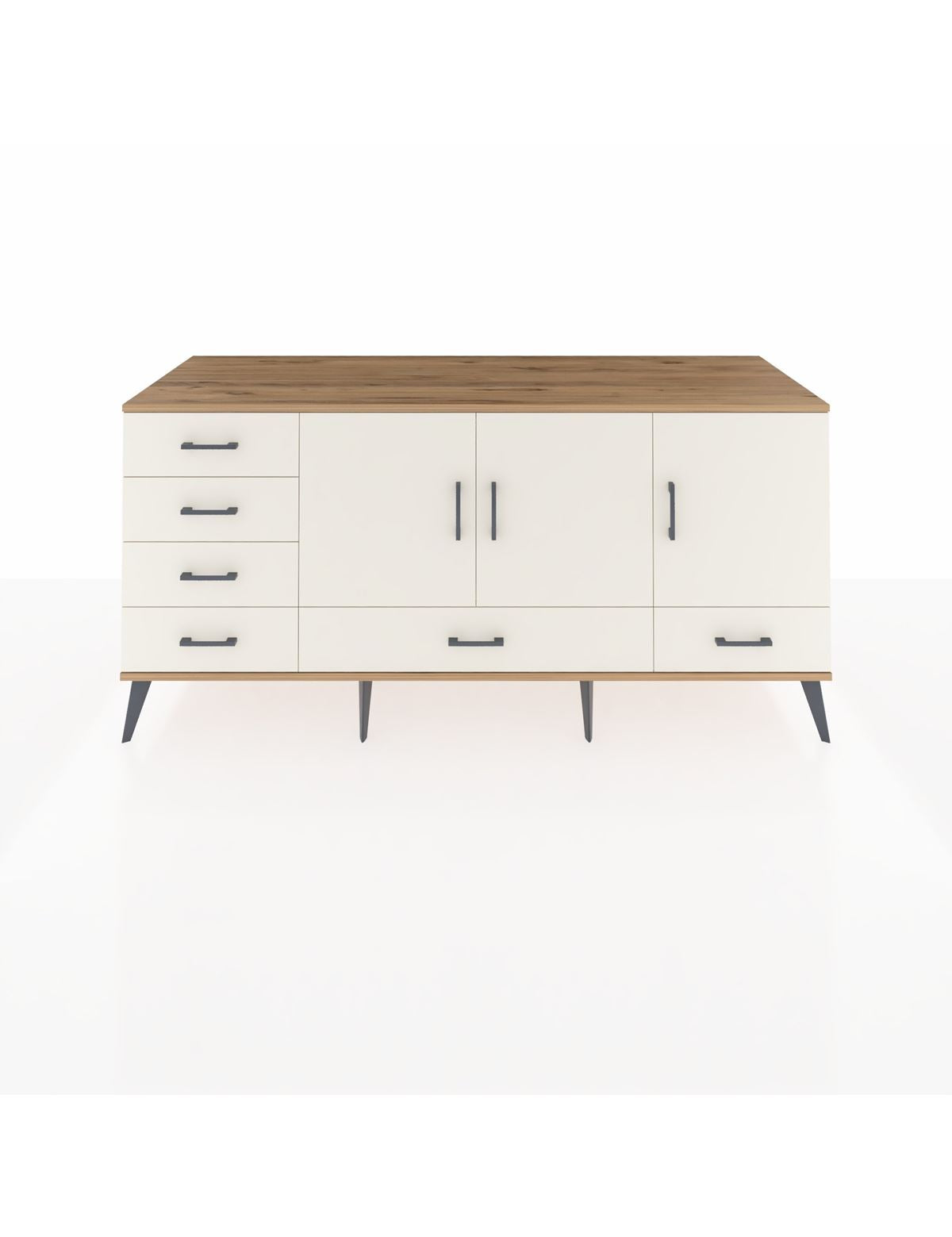 Kronos Konsol 4 Raflı 6 Çekmeceli 3 Kapaklı 176x59x83 - S610M033V22C