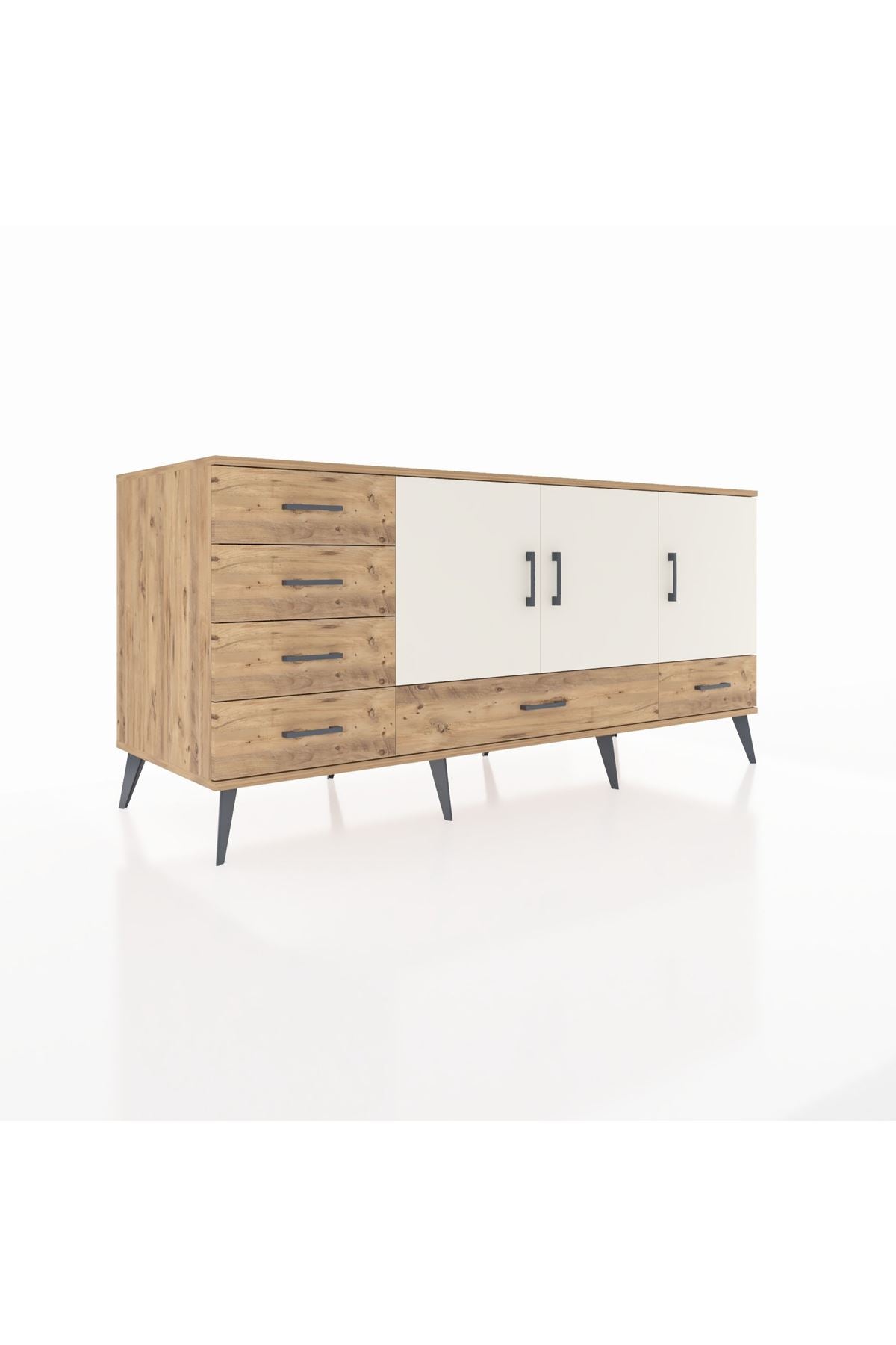 Kronos Konsol 4 Raflı 6 Çekmeceli 3 Kapaklı 176x59x83 - S610M033V24C