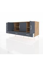 Kronos Konsol 4 Raflı 6 Çekmeceli 3 Kapaklı 176x59x83 - S610M033V26C