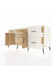 Kronos Konsol 3 Raflı 4 Çekmeceli 2 Kapaklı 176x59x83 - S610M034V01C