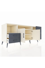 Kronos Konsol 3 Raflı 4 Çekmeceli 2 Kapaklı 176x59x83 - S610M034V05C