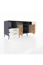 Kronos Konsol 3 Raflı 4 Çekmeceli 2 Kapaklı 176x59x83 - S610M034V10C