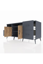 Kronos Konsol 3 Raflı 4 Çekmeceli 2 Kapaklı 176x59x83 - S610M034V11C