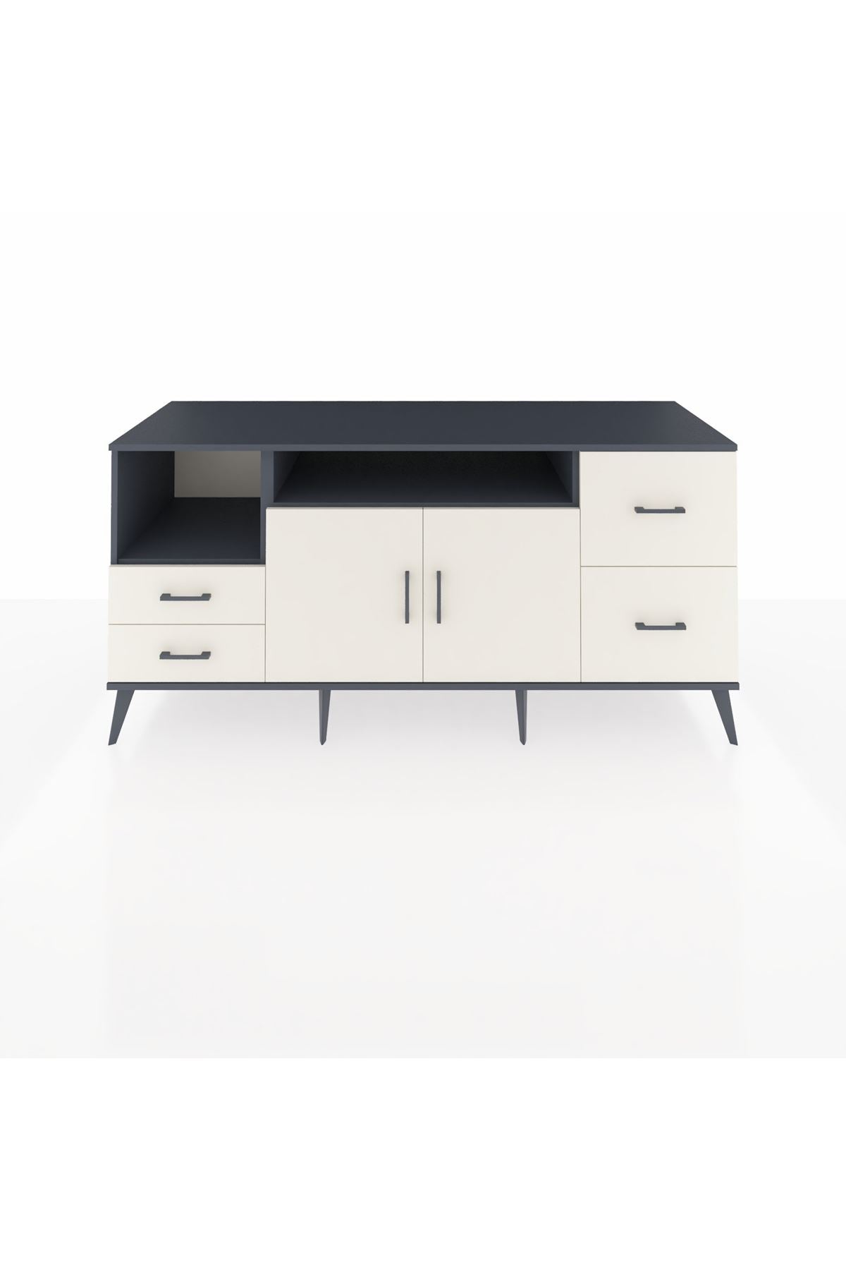 Kronos Konsol 3 Raflı 4 Çekmeceli 2 Kapaklı 176x59x83 - S610M034V13C