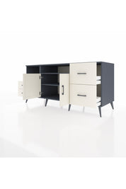 Kronos Konsol 3 Raflı 4 Çekmeceli 2 Kapaklı 176x59x83 - S610M034V13C