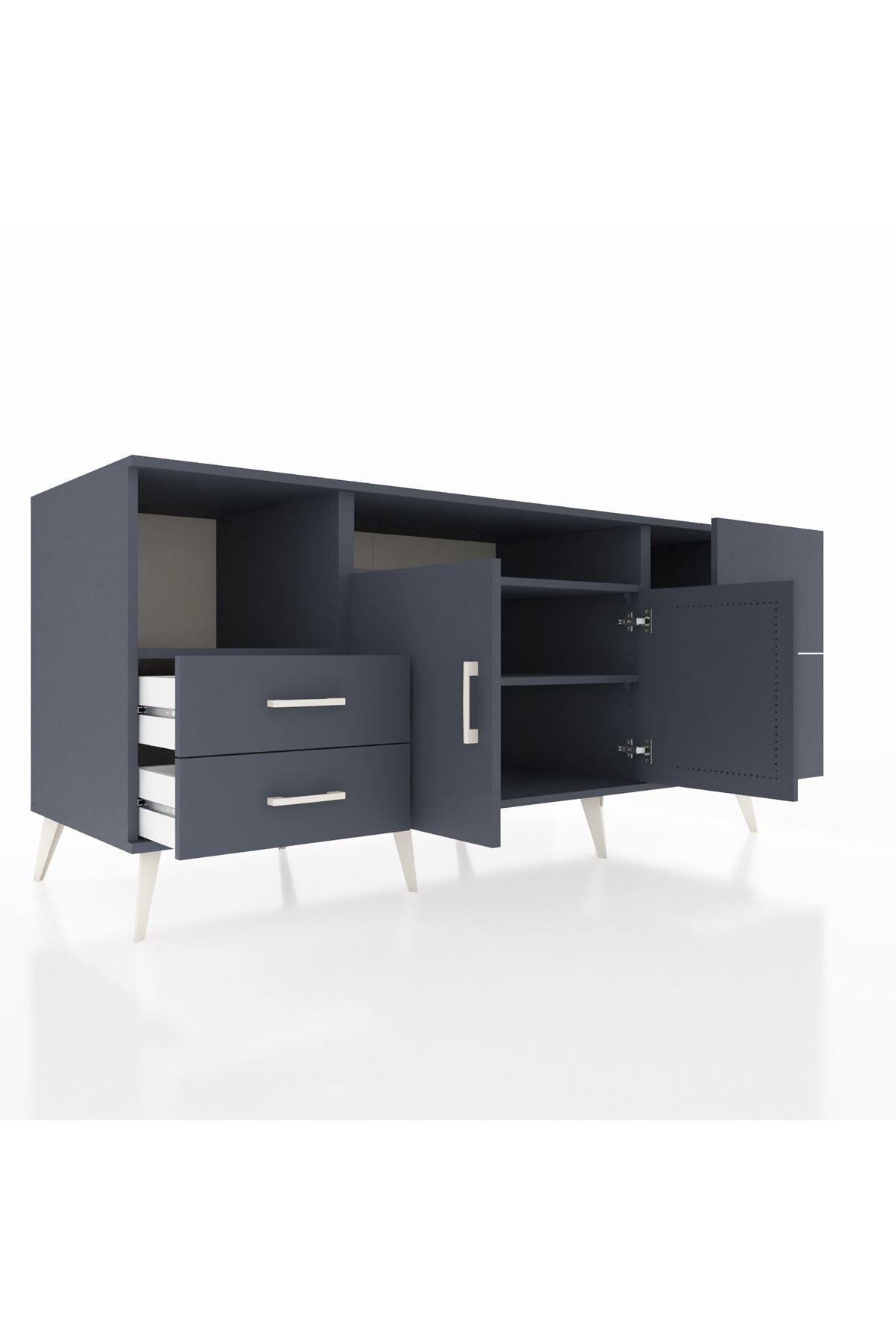 Kronos Konsol 3 Raflı 4 Çekmeceli 2 Kapaklı 176x59x83 - S610M034V17C