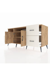 Kronos Konsol 3 Raflı 4 Çekmeceli 2 Kapaklı 176x59x83 - S610M034V19C