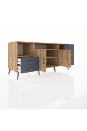 Kronos Konsol 3 Raflı 4 Çekmeceli 2 Kapaklı 176x59x83 - S610M034V20C