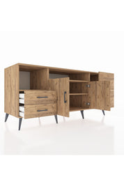 Kronos Konsol 3 Raflı 4 Çekmeceli 2 Kapaklı 176x59x83 - S610M034V21C