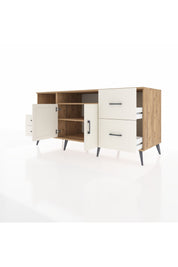 Kronos Konsol 3 Raflı 4 Çekmeceli 2 Kapaklı 176x59x83 - S610M034V22C