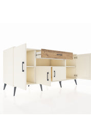 Kronos Konsol 3 Raflı Tek Çekmeceli 4 Kapaklı 176x59x83 - S610M035V06C