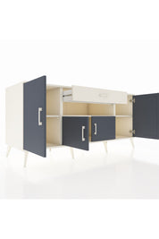 Kronos Konsol 3 Raflı Tek Çekmeceli 4 Kapaklı 176x59x83 - S610M035V07C