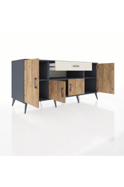 Kronos Konsol 3 Raflı Tek Çekmeceli 4 Kapaklı 176x59x83 - S610M035V10C