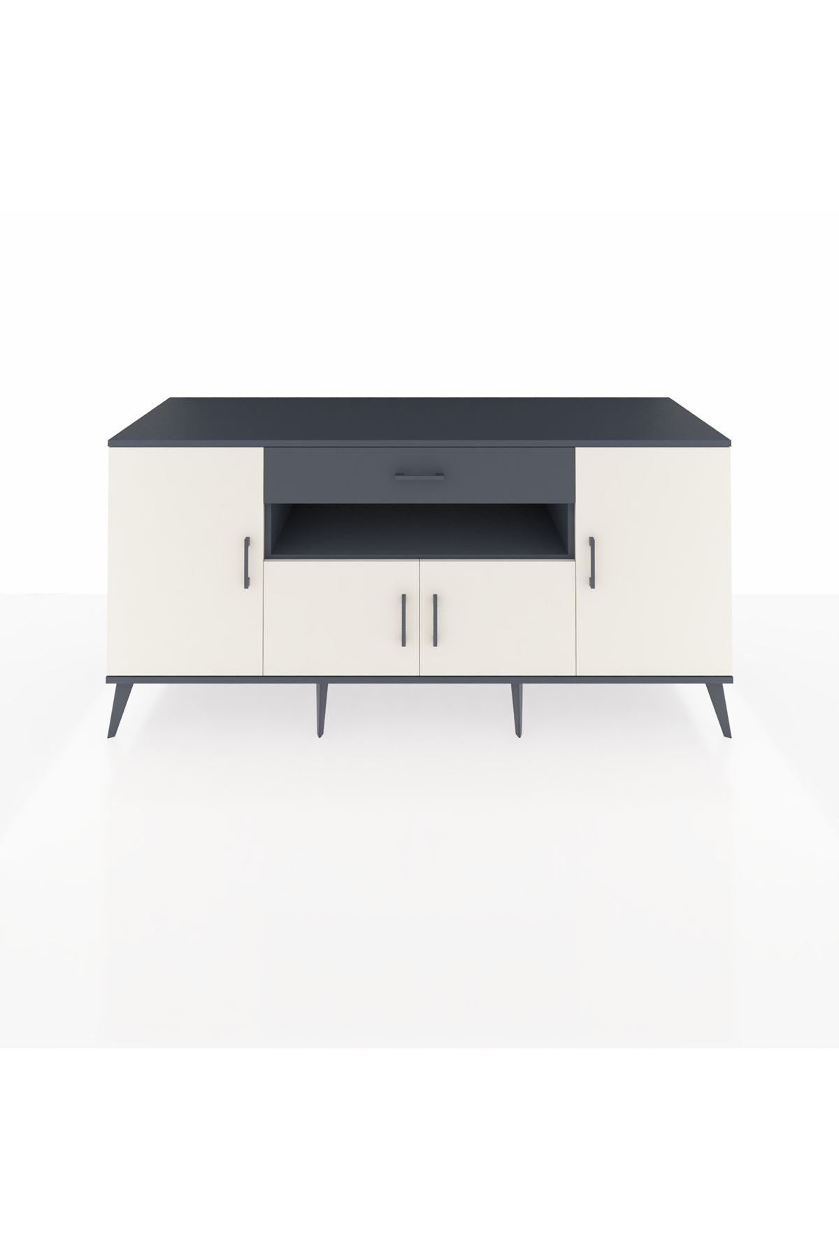 Kronos Konsol 3 Raflı Tek Çekmeceli 4 Kapaklı 176x59x83 - S610M035V14C