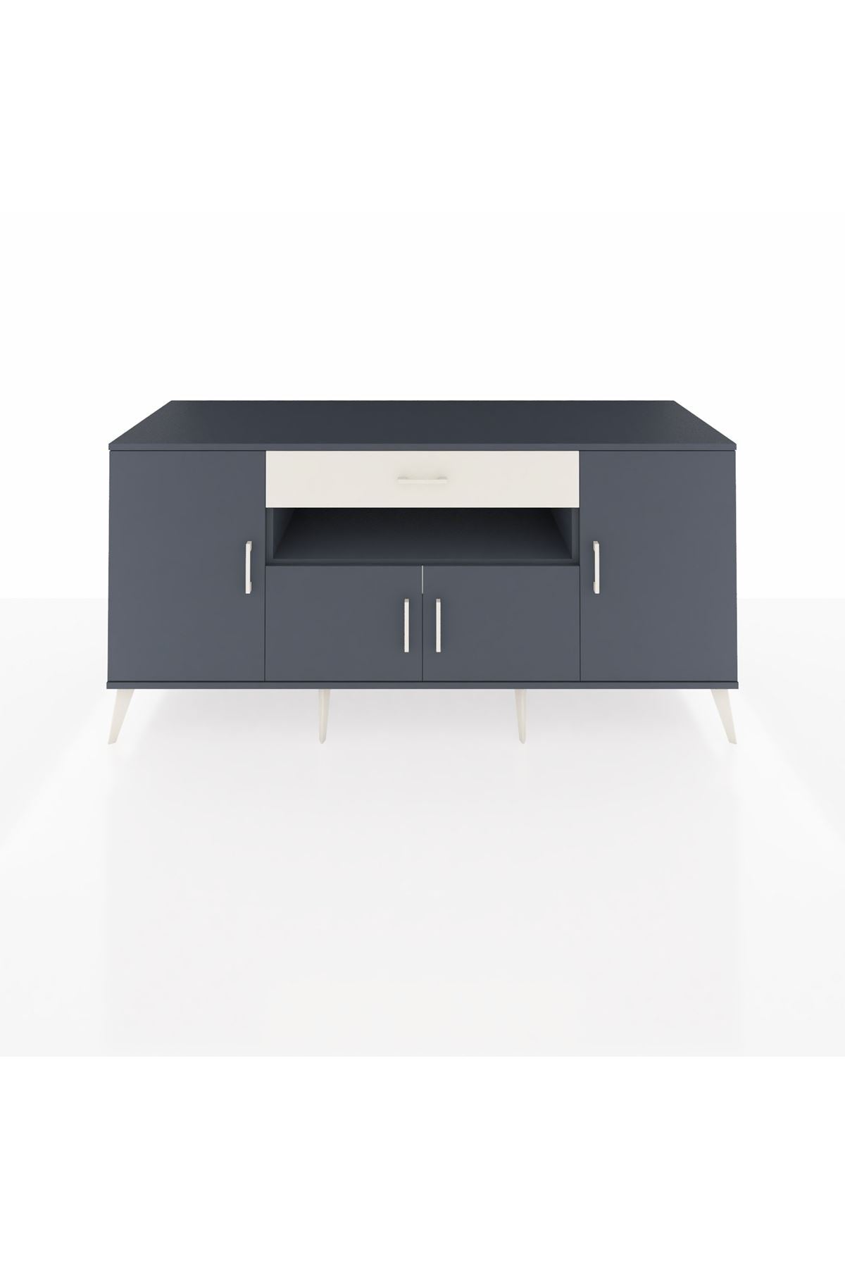 Kronos Konsol 3 Raflı Tek Çekmeceli 4 Kapaklı 176x59x83 - S610M035V16C